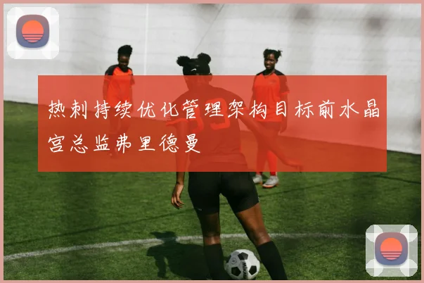 热刺持续优化管理架构目标前水晶宫总监弗里德曼